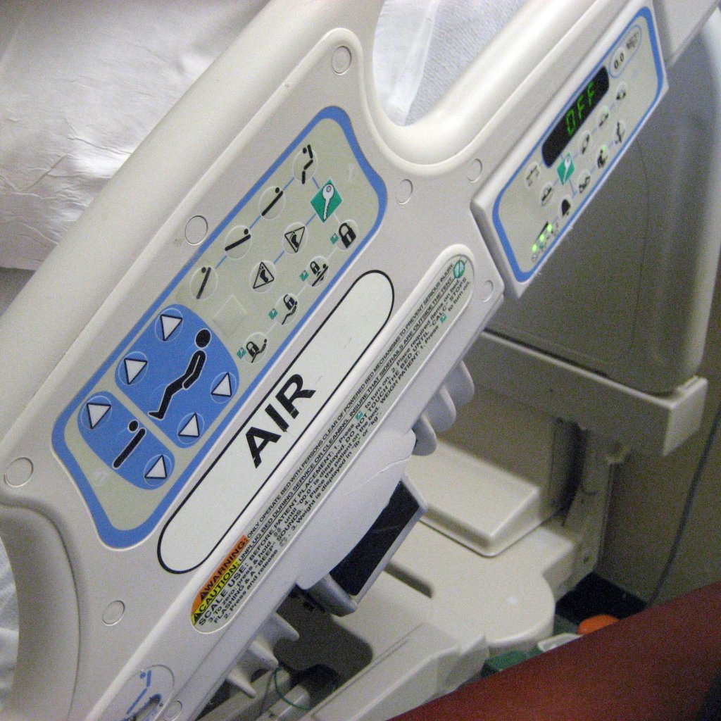 medical equipment in a hospital room